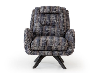 Armchair Modern Gray Living room Seat Furniture Textile Luxury Design Furniture Lounge Club